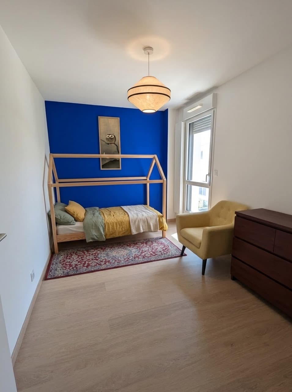 Klein blue nursery makeover render